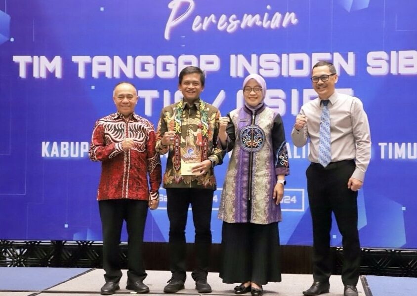 Peresimian Tim Tanggap Insiden Siber Pemprov Kaltim di Samarinda. (Ist)