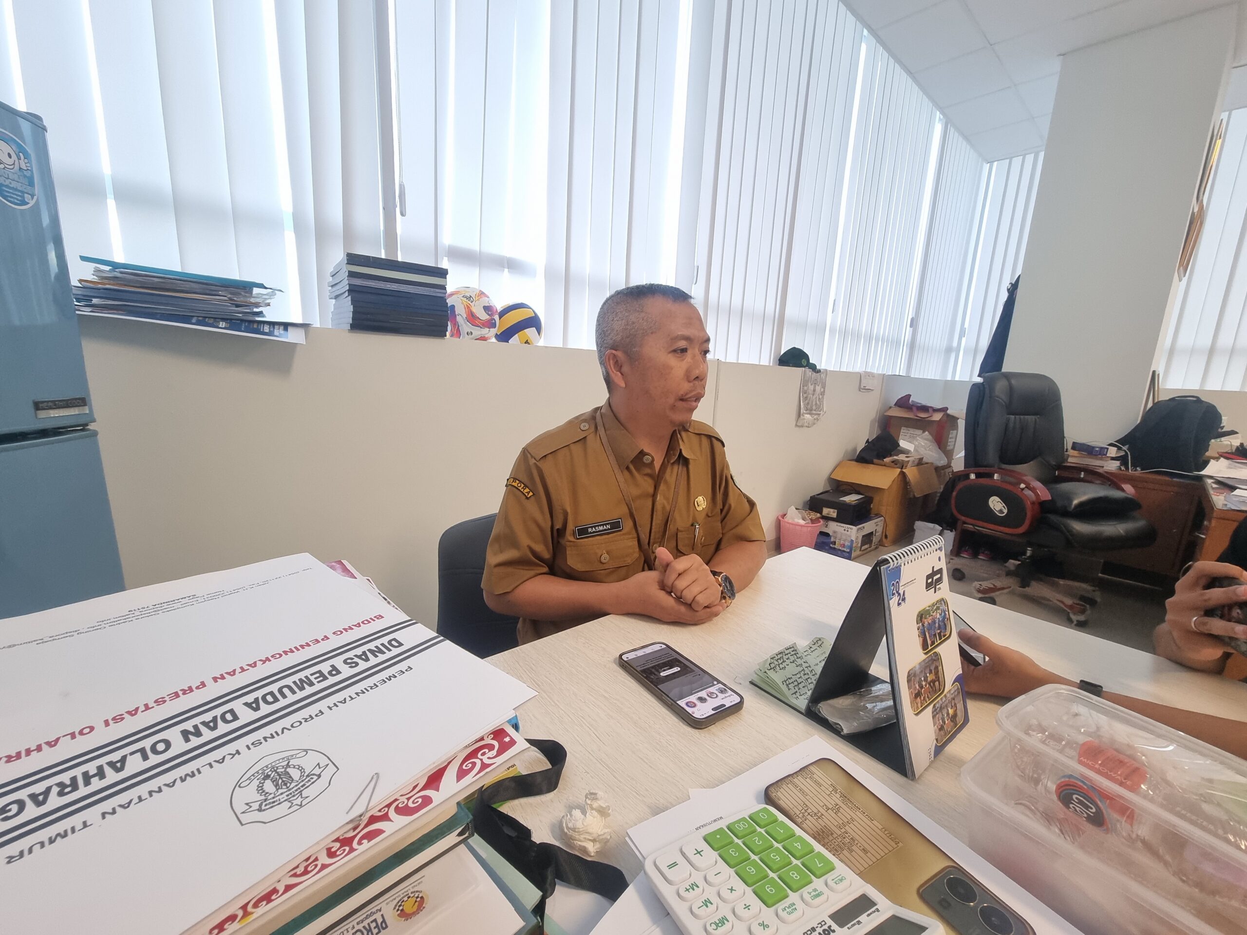 Kepala Bidang Peningkatan Prestasi Olahraga (PPO) Dispora Kaltim, Rasman Rading. (Foto/HI)