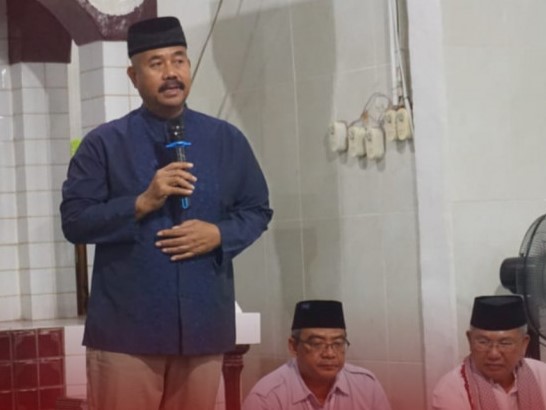 Bupati Kukar Hadiri Bukber di Masjid Asyuhada dan Serahkan Bantuan Keagamaan di Marangkayu. (ist)