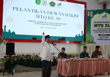 Sekda Kukar Lantik 156 Dewan Hakim MTQ ke-46, Tekankan Integritas dan Profesionalitas