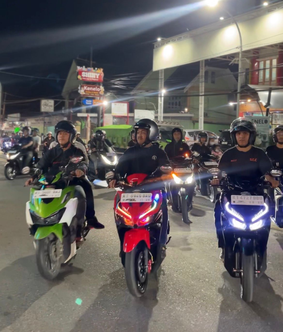 Astra Motor Kalimantan Timur 2 Kembali Gelar Vario Night Ride! Vol. II bagi Riders Plat KT
