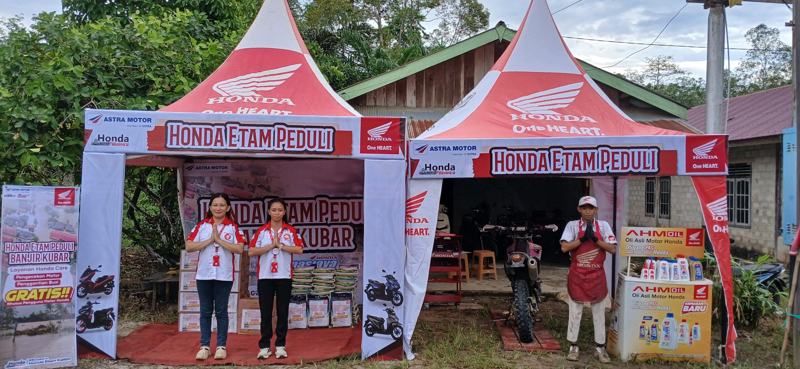 Astra Motor Kalimantan Timur 2 hadirkan “Honda Etam Peduli Banjir Kubar”