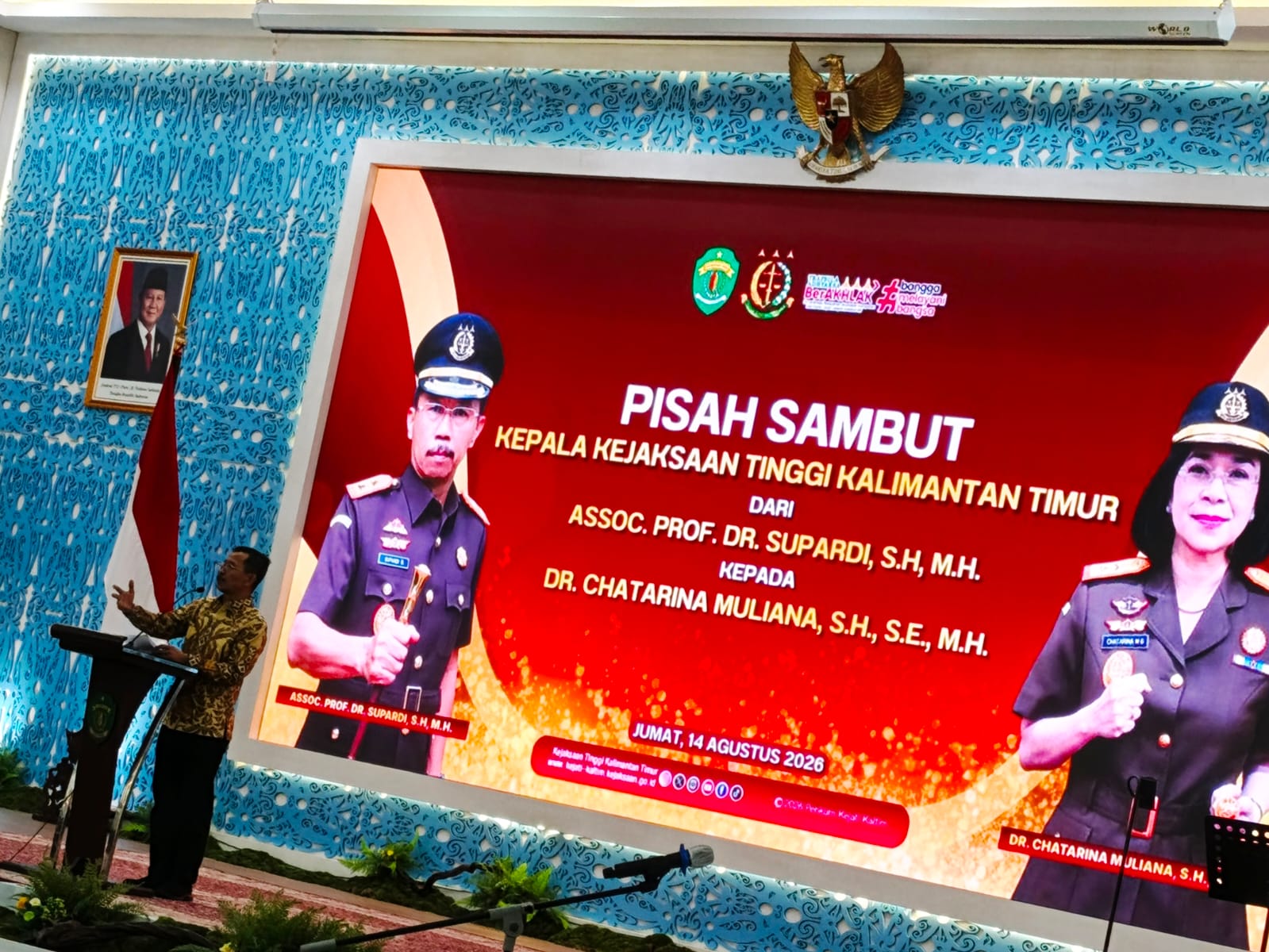 Malam Pisah Sambut Kajati Kaltim, Prof Supardi Puji Solidnya Jajaran Pemda dan Forkopimda